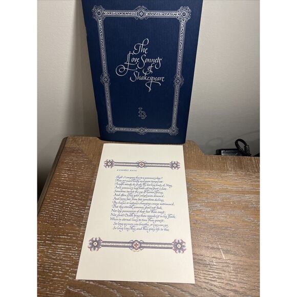 Inoclay Studios Love Sonnets Of Shakespeare‎ "Shall I Compare Thee" Bradex 4080D - Picture 9 of 15